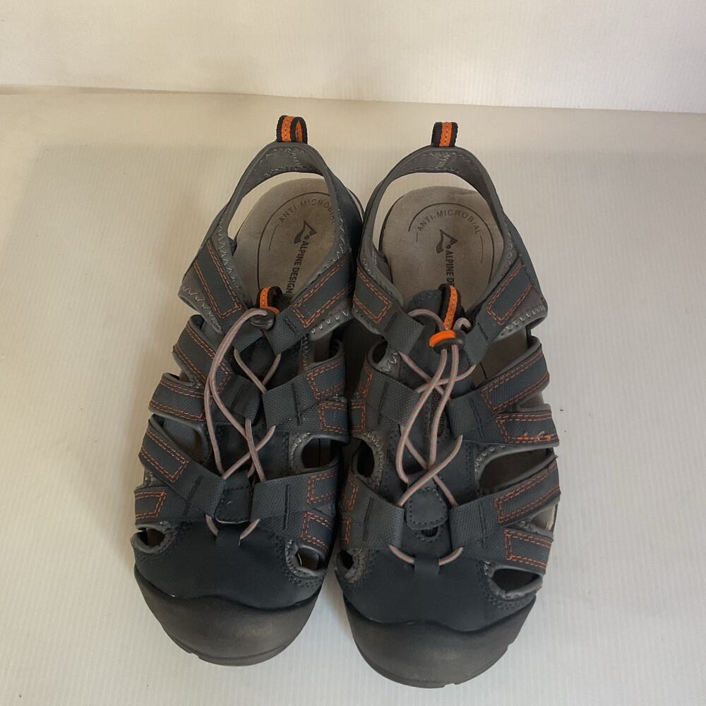 Alpine Design Boulder II Men’s Outdoor Hiking Sandals Size 11 Gray Orange - Picture 4 of 9